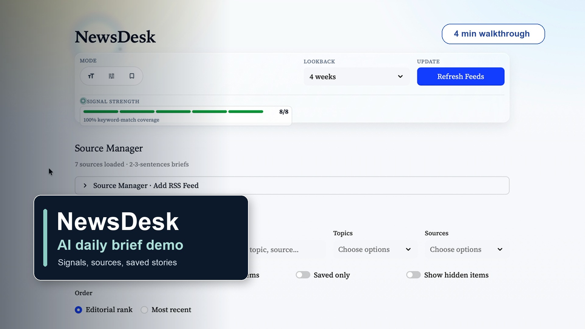 Cutting the Noise: Building a Personal AI News Desk with Codex | Jane ...